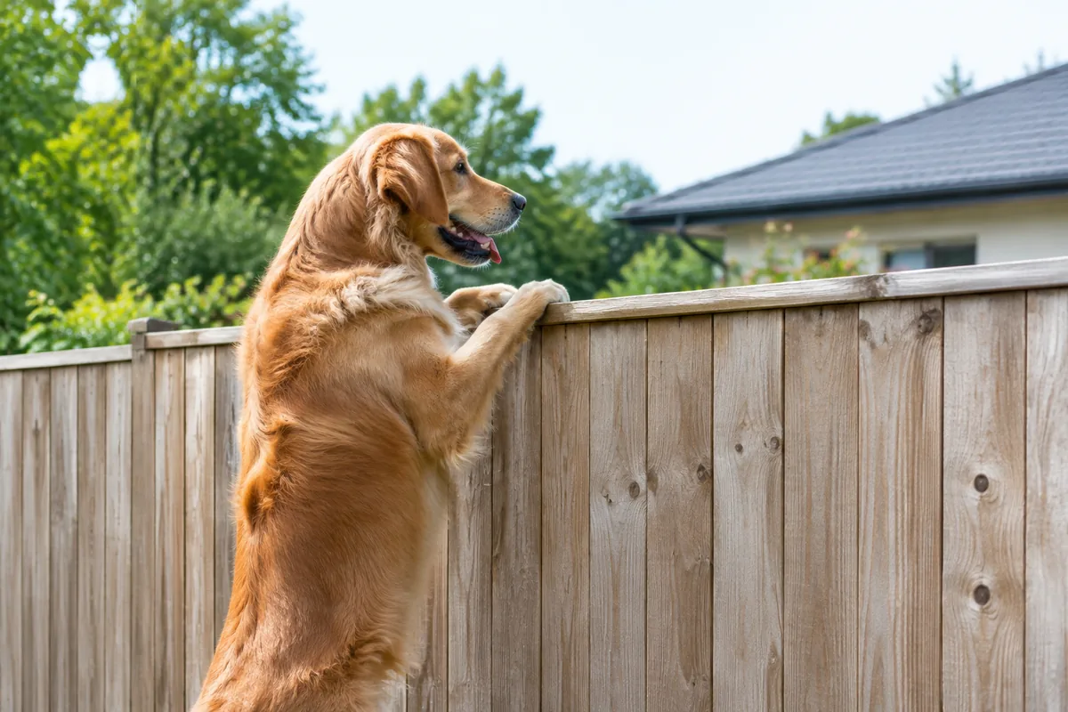 Quelle hauteur de clôture pour empêcher un chien de sauter