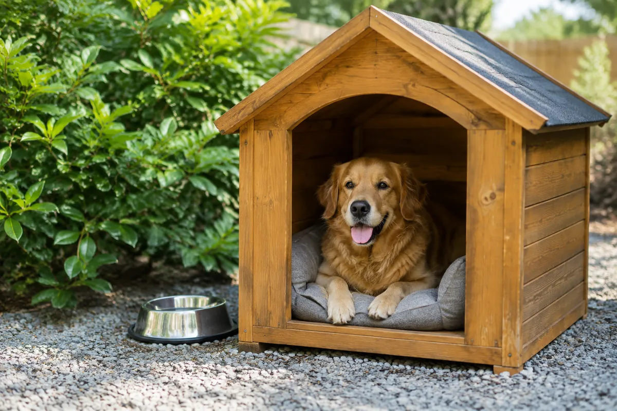 Comment habituer un chien à dormir dans une niche en bois